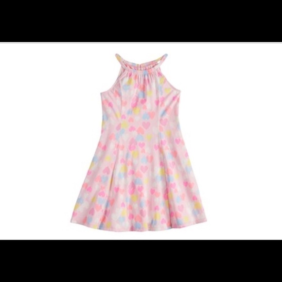 Girls Jumping Beans Princess Seam Halter Dress 5 - Picture 1 of 2